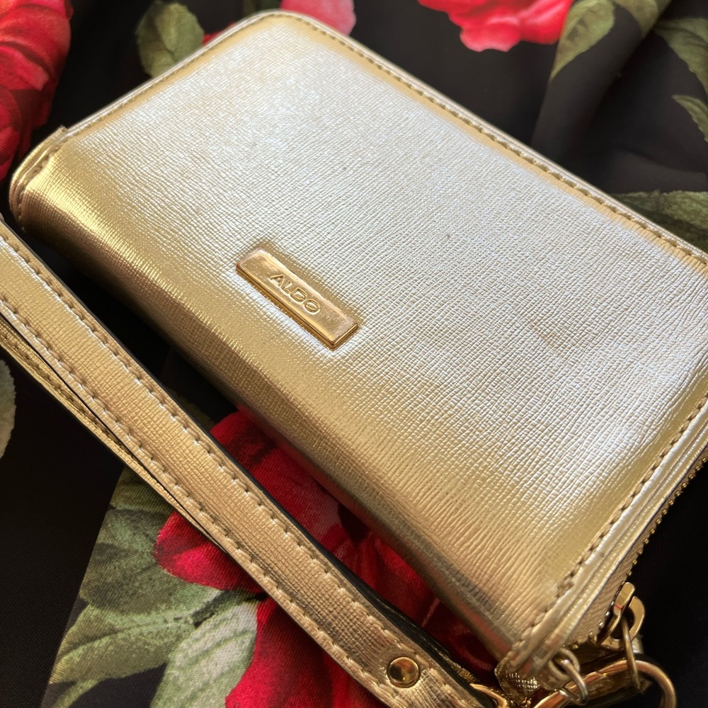 Gold Aldo Wallet